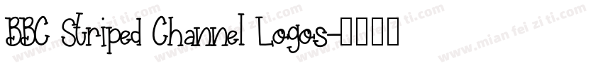 BBC Striped Channel Logos字体转换